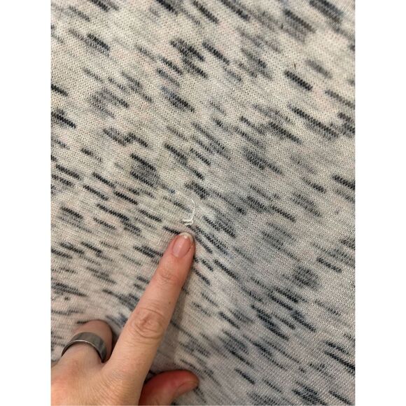 LOFT Grey Sweatshirt Low Back Long Sleeves Light Stretchy Comfy SOFT! SZ XL - Picture 9 of 9